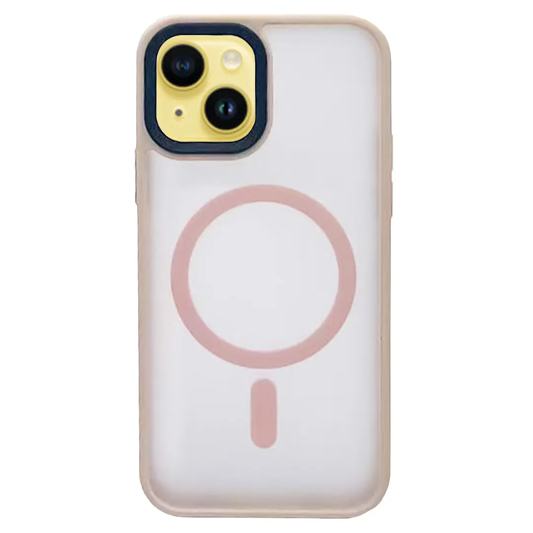 iPhone 15/iPhone 14/iPhone 13 MagSafe Cam Smoke Twotone Rose Gold